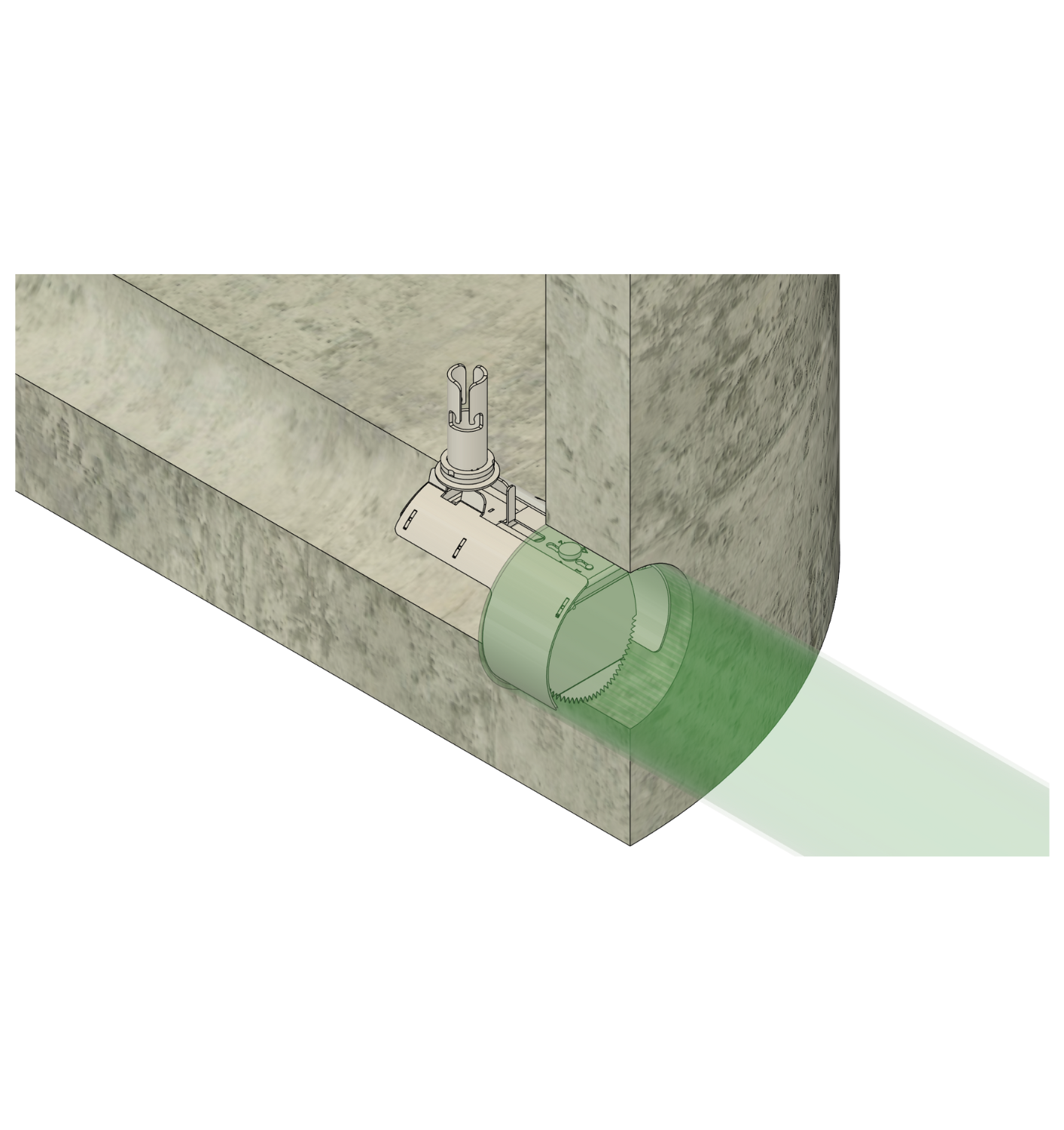 Rattenklappe TX11 Ø 150 mm Beton / Ø 160 mm KG (PCV) – Bild 3